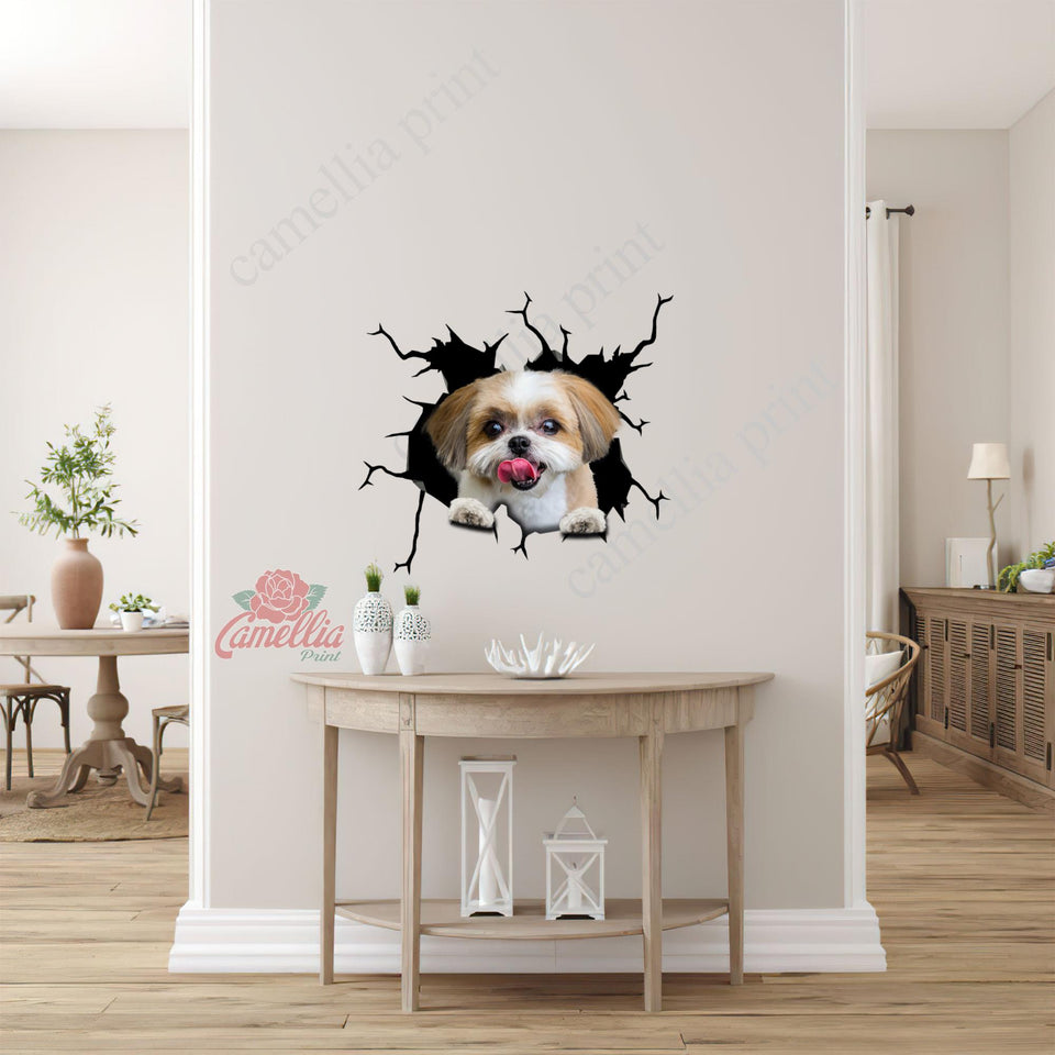 Shih Tzu Crack Bone Sticker The Cutest Art Stickers 60th Birthday Ideas