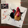 Chicken Crack waterproof die-cut farm sticker for cars, laptops, tumblers, windows, and water bottles
