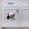 West Highland White Terrier Crack Sticker For Car Window Your Cute Jeans Computer Stickers Gifts For Dogs