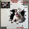 Protective retail package containing the American Bulldog decal and easy instructions.
