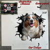 Unopened package containing the Australian Shepherd vinyl decal with easy instructions.