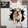 Neatly packed Black English Bulldog decal package ready for safe shipping with clear instructions.