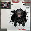 Protective retail package containing the Black Lab decal with easy instructions.