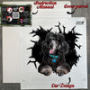Unboxed Black Poodle sticker with protective package materials ready for gifting.