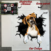 Secure product package showing the transparent Boxer vinyl decal with instructions.