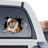 Detailed British Bulldog graphic decal shown as a standalone product design on white.
