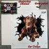Protective mailer package containing the Chocolate Labrador Retriever decal and instructions.