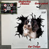 Unopened protective package containing the English Springer Spaniel sticker with clear guides.