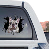 Vibrant French Bulldog decal graphic artwork displayed as a standalone product design on white.