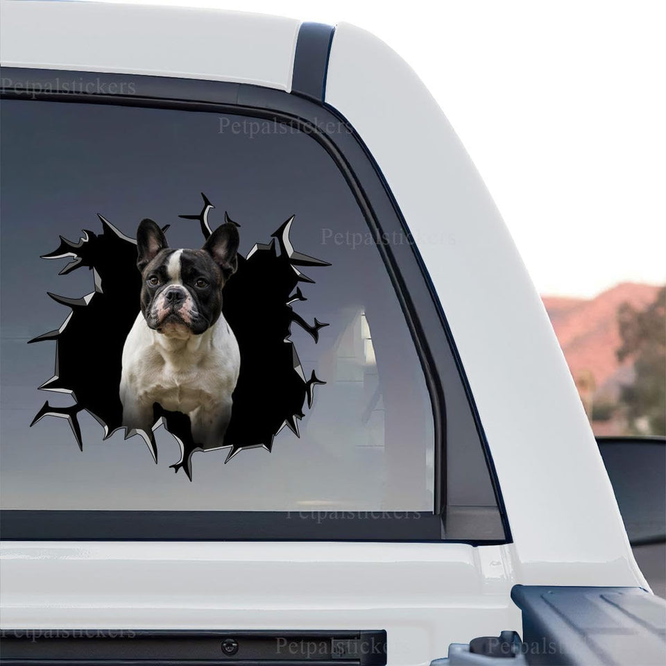 Frenchie decal featuring custom graphic artwork shown as a standalone product design.