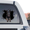 German Shepard graphic decal shown as a standalone product design on clear film.