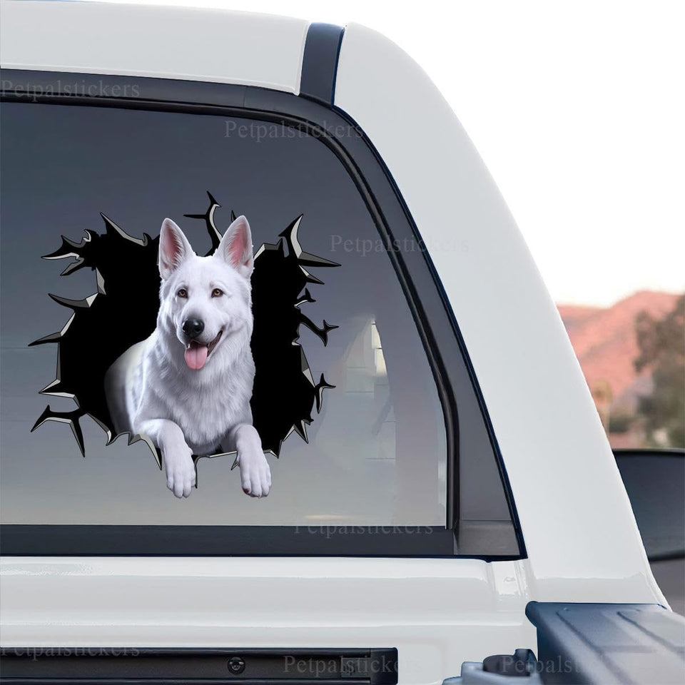 German Shepard graphic vinyl art presented as a standalone product design.