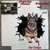 Protective retail package showing the German Shepherd decal along with simple instructions.