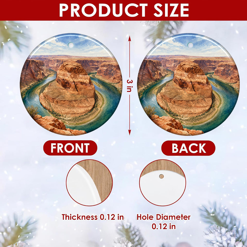 Product size chart displaying the 3-inch round dimensions and double-sided print.