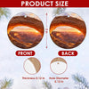 Product size chart diagram displaying three-inch dimensions and double-sided print design