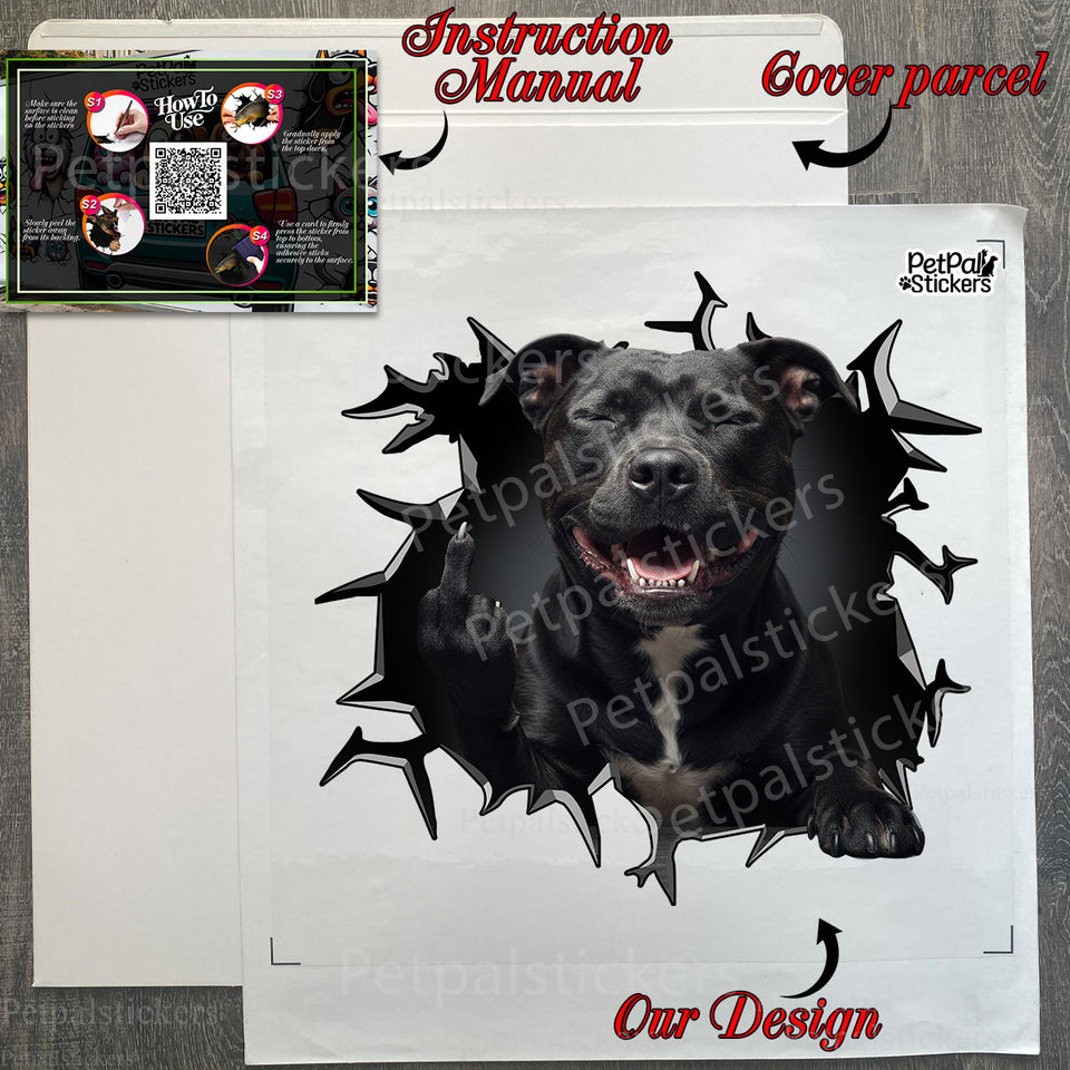 Protective package displaying the premium Pitbull sticker ready to apply.