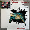 Protective shipping package containing the Sea Turtles vinyl decal and clear instructions.