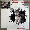 Unopened protective package with complete application instructions for the husky decal.