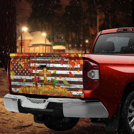 Jesus Christian Happy Thanksgivitruck Tailgate Decal Sticker Wrap Tailgate Wrap Decals For Trucks