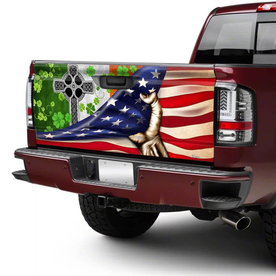 Irish American truck Tailgate Decal Sticker Wrap Tailgate Wrap Decals For Trucks