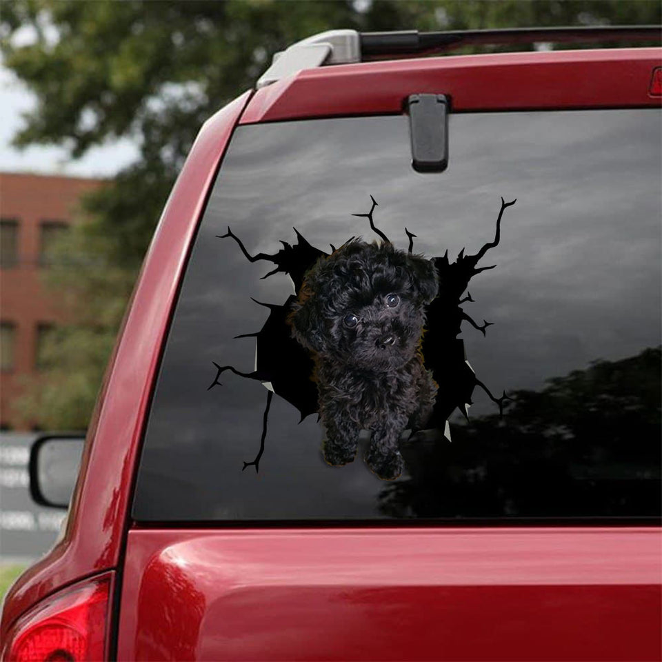 Poodie Crack Sticker Car Hot Vinyl Stickers Christmas Gifts 2021 - General die-cut waterproof vinyl sticker decal