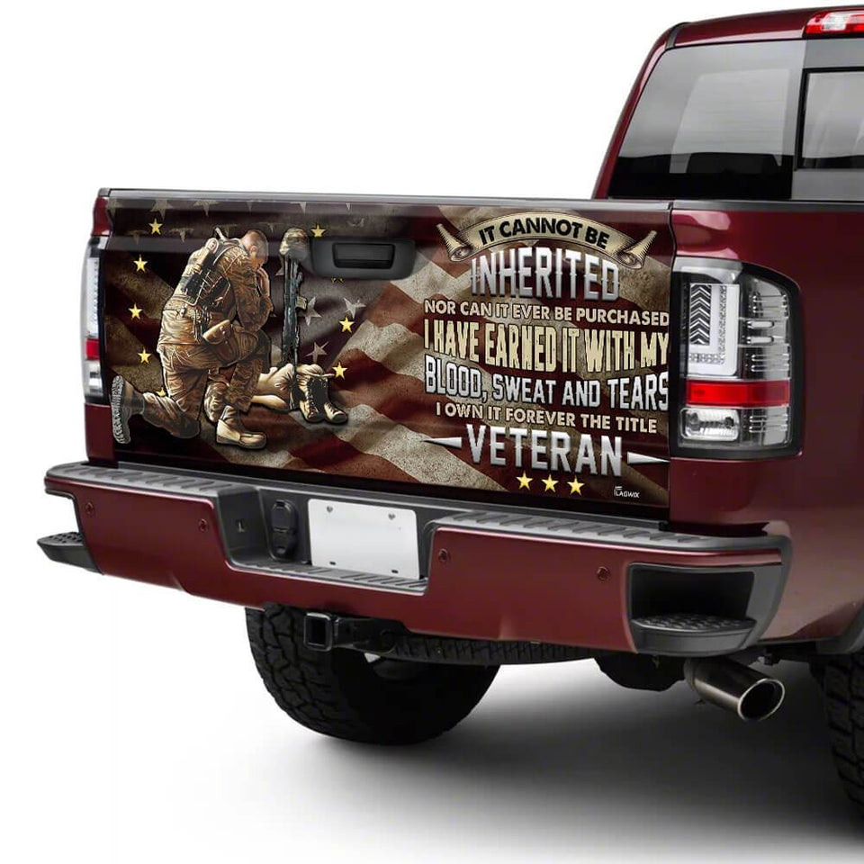 United States Veteran American truck Tailgate Decal Sticker Wrap Tailgate Wrap Decals For Trucks