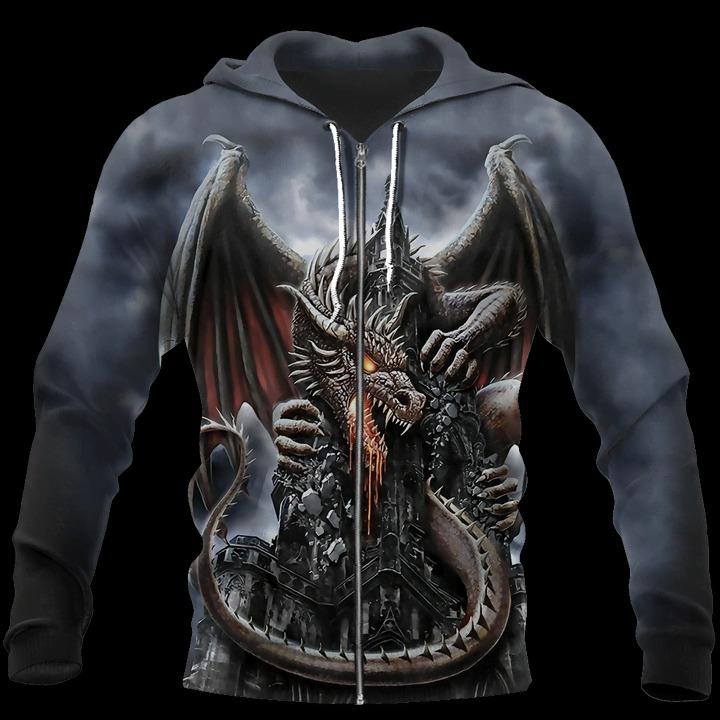 3D ALL OVER PRINT DRAGON HOODIE NM050908