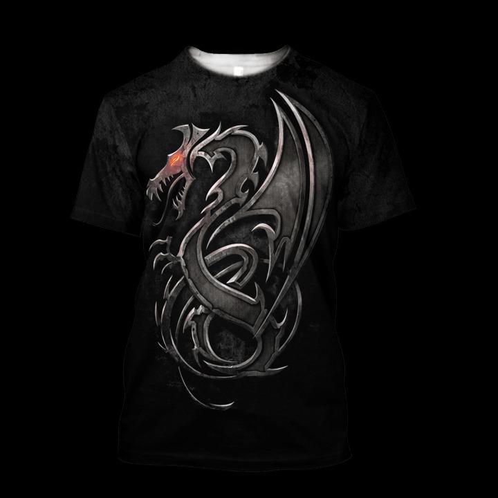 3D ARMOR TATTOO AND DUNGEON DRAGON HOODIE HAC130102
