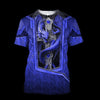 3D TATTOO AND DUNGEON DRAGON HOODIE blue