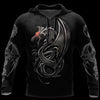 3D ARMOR TATTOO AND DUNGEON DRAGON HOODIE HAC130102