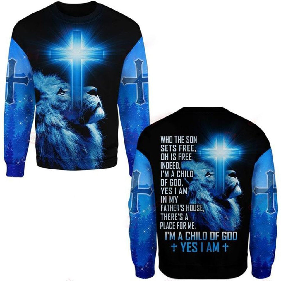 I'M A CHILD OF GOD YES I AM ALL OVER PRINTED SHIRTS DH092302