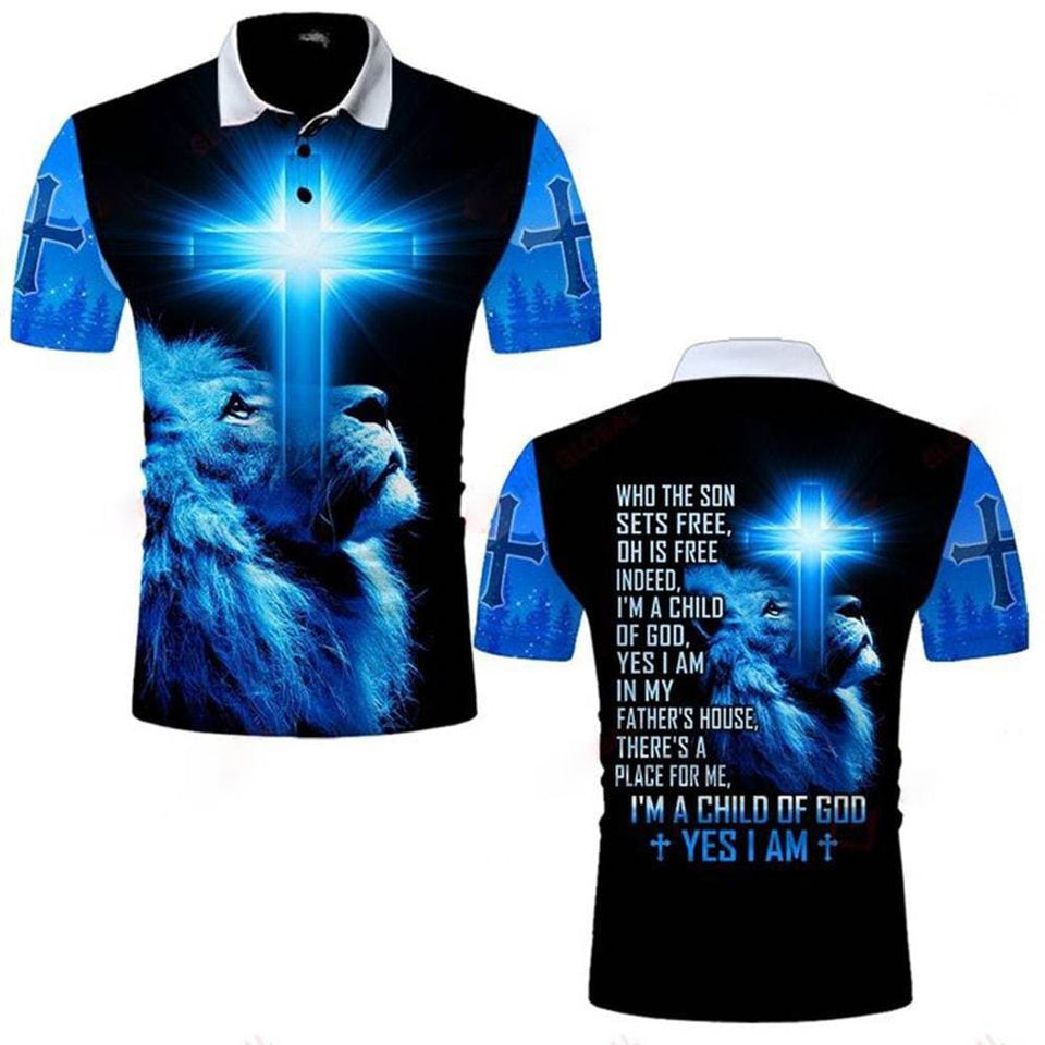 I'M A CHILD OF GOD YES I AM ALL OVER PRINTED SHIRTS DH092302