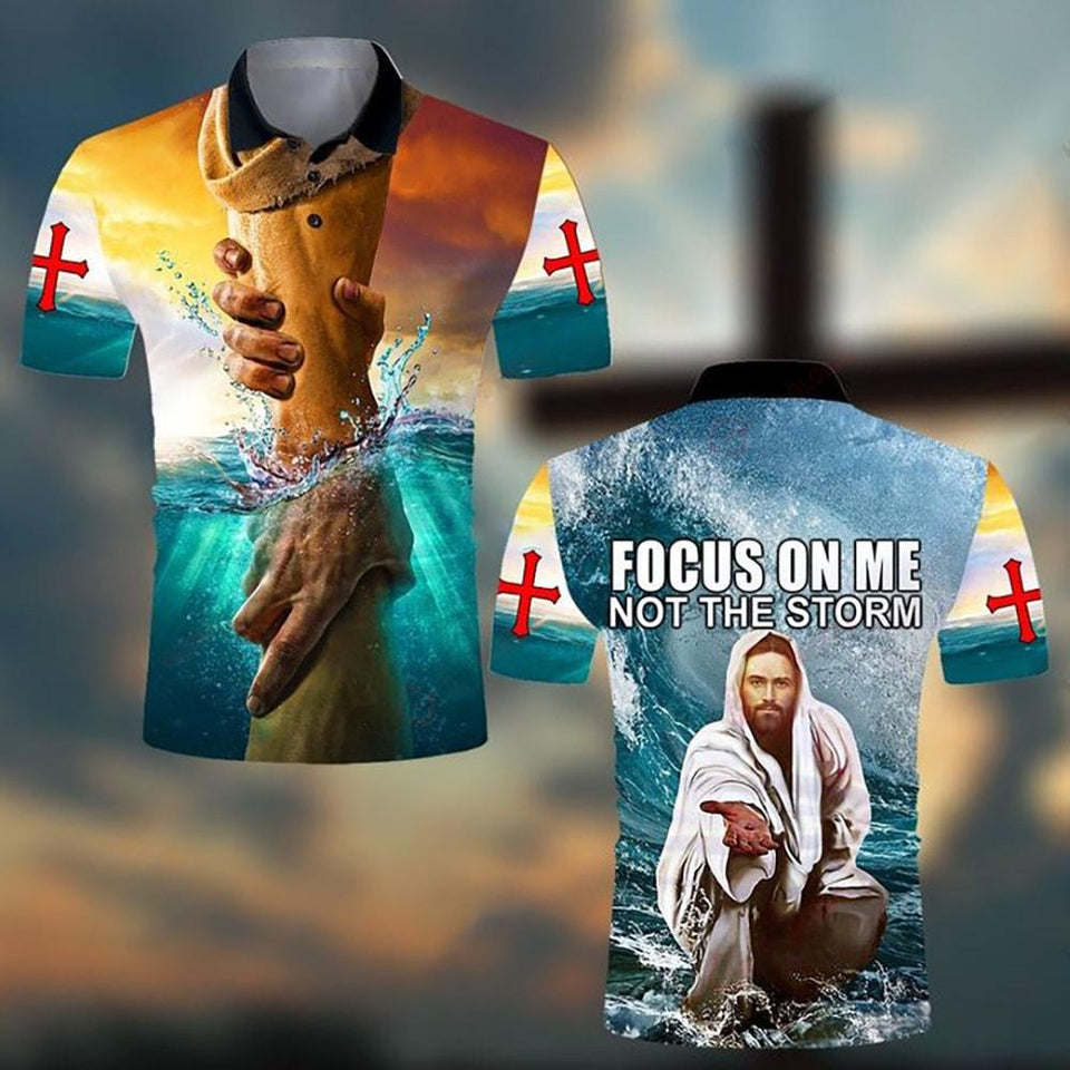 FOCUS ON ME NOT THE STORM ALL OVER PRINTED 3D SHIRTS