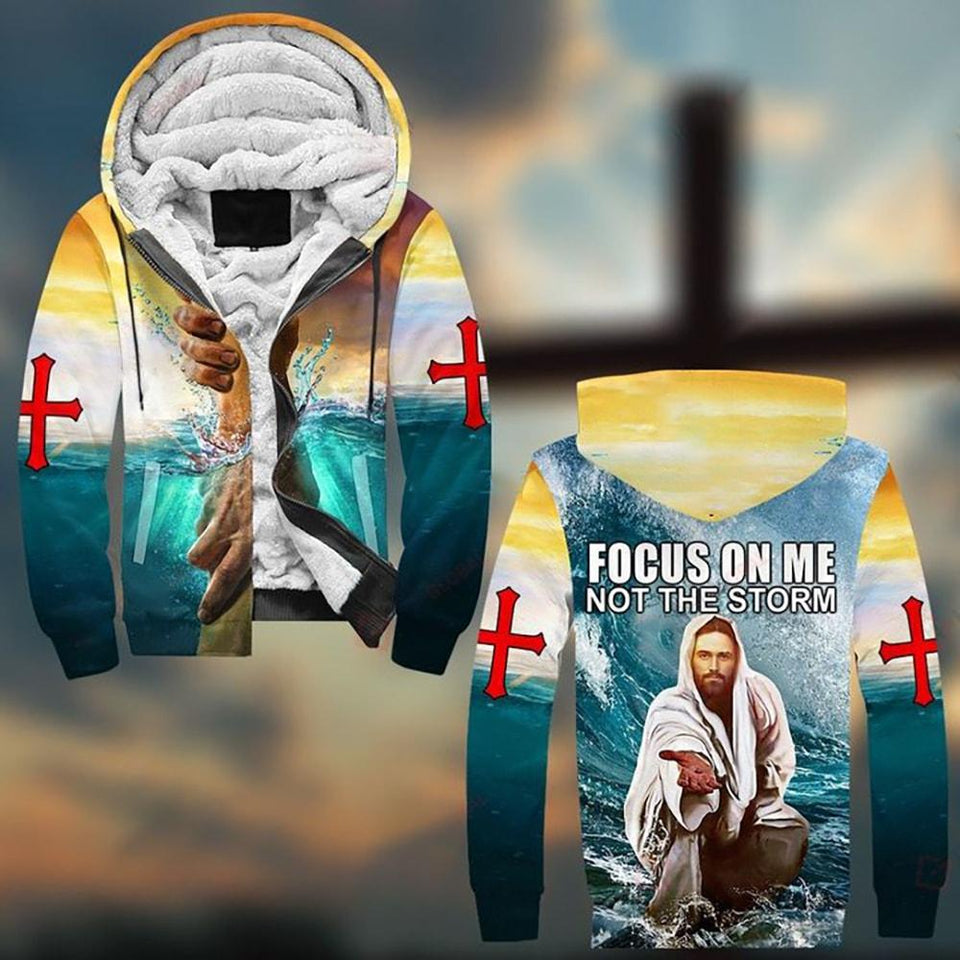 FOCUS ON ME NOT THE STORM ALL OVER PRINTED 3D SHIRTS