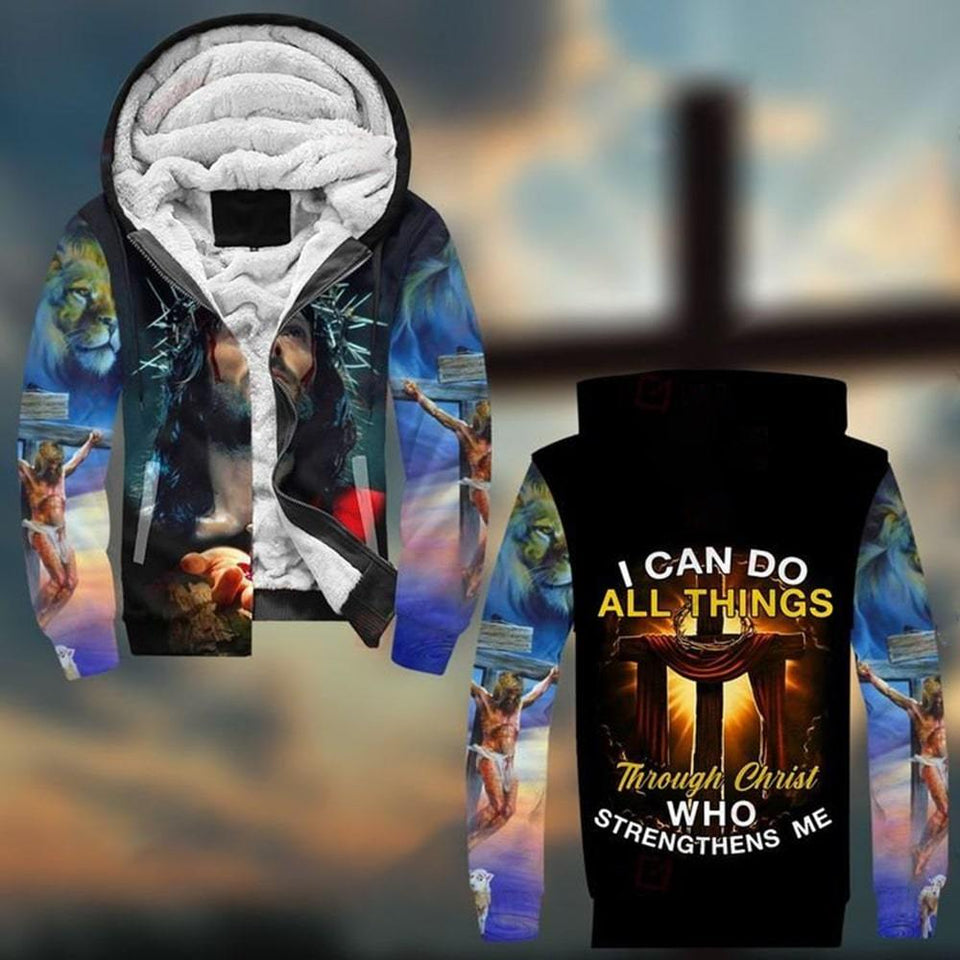 I CAN DO ALL THINGS THROUGH CHRIST WHO STRENGTHENS ME CHRIST ALL OVER PRINTED SHIRTS