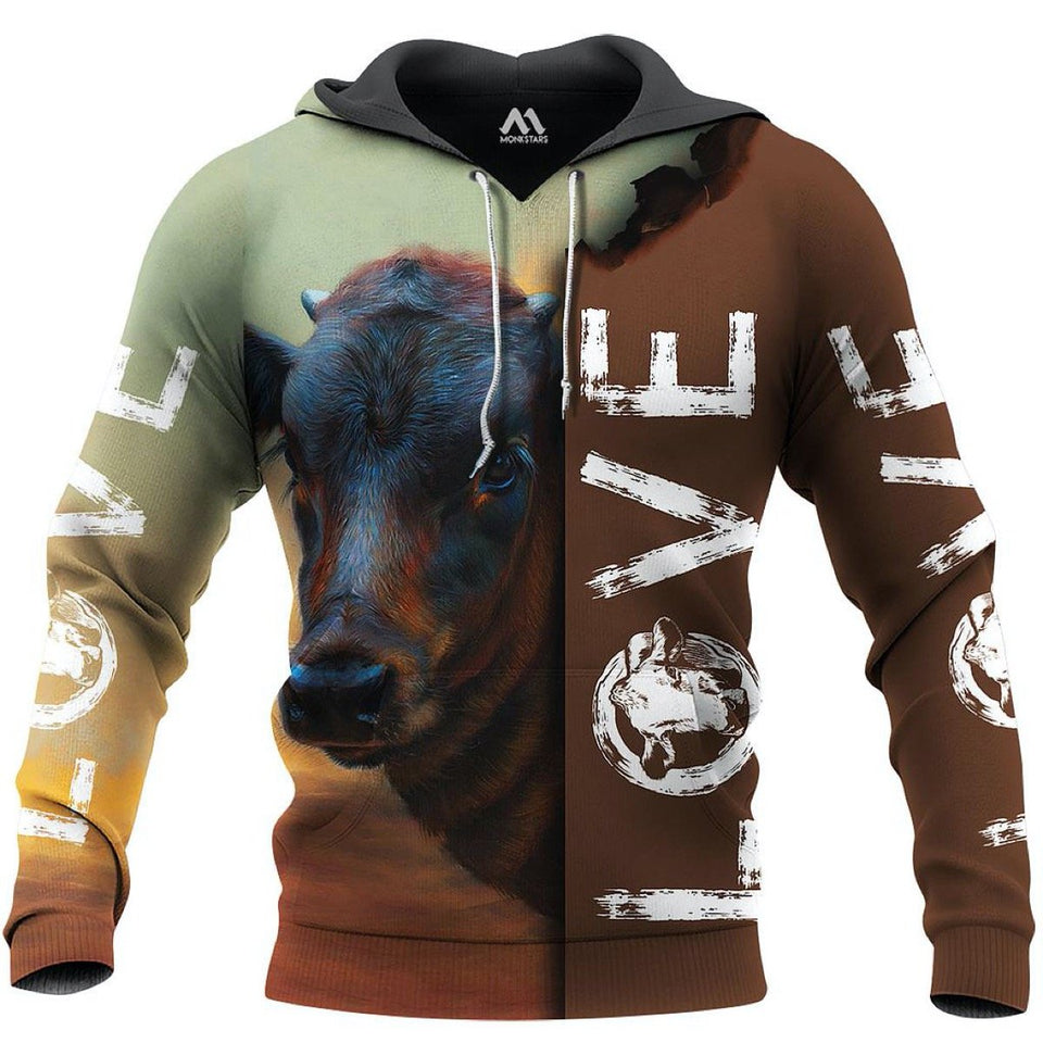 Cow Happy Farm Hoodie 14