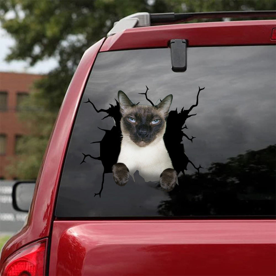 [da0714-snf-tnt]-siamese-crack-car-sticker-cats-lover
