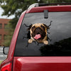 [th0533-snf-pta]-pug-crack-car-sticker-dogs-lover