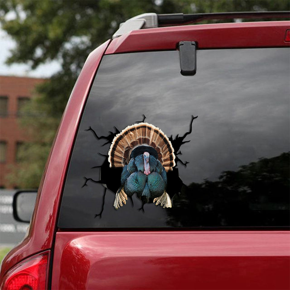 [sk1241-snf-tpa]-turkey-crack-sticker-poultry-lover