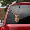 Deer Crack Sticker Design Cute A Magnetic Stickers Dog Memorial Gifts - Dog Lovers die-cut waterproof vinyl sticker decal