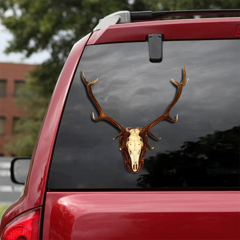 Deer Crack Bumper Sticker Happy Avery Sticker Paper Anniversary Gift For Husband - Hunting / Deer die-cut waterproof vinyl sticker decal
