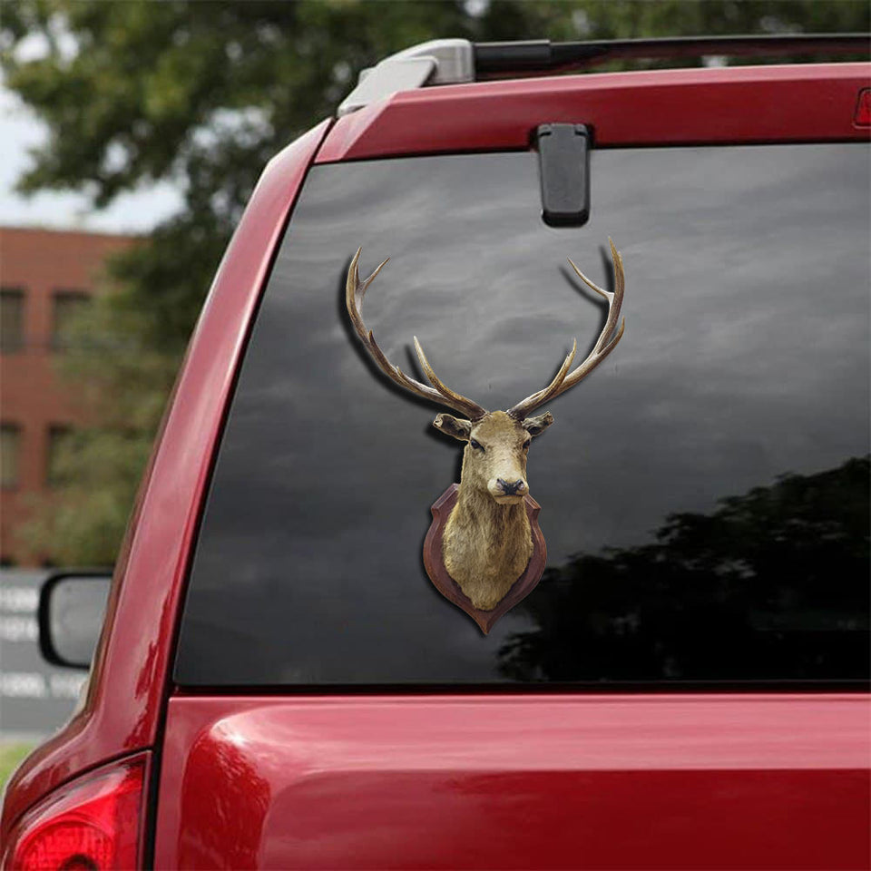 Deer Crack Head Decal Lovely Small Stickers Anniversary Gifts For Boyfriend - Hunting / Deer die-cut waterproof vinyl sticker decal