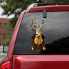 Deer Crack Decal Sticker Car Kawaii Art Stickers Mother's Day Gifts - Hunting / Deer die-cut waterproof vinyl sticker decal