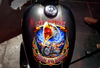 [sk0356-snf-ptd] Biker Live to ride - ride to live Sticker - Camellia Print