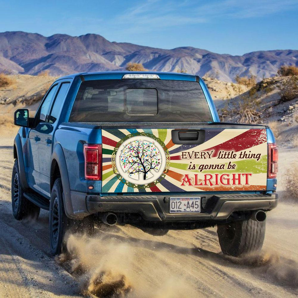 Every Little Thing Is Gonna Be Alright truck Tailgate Decal Sticker Wrap Ailgate Wrap Decals For Trucks