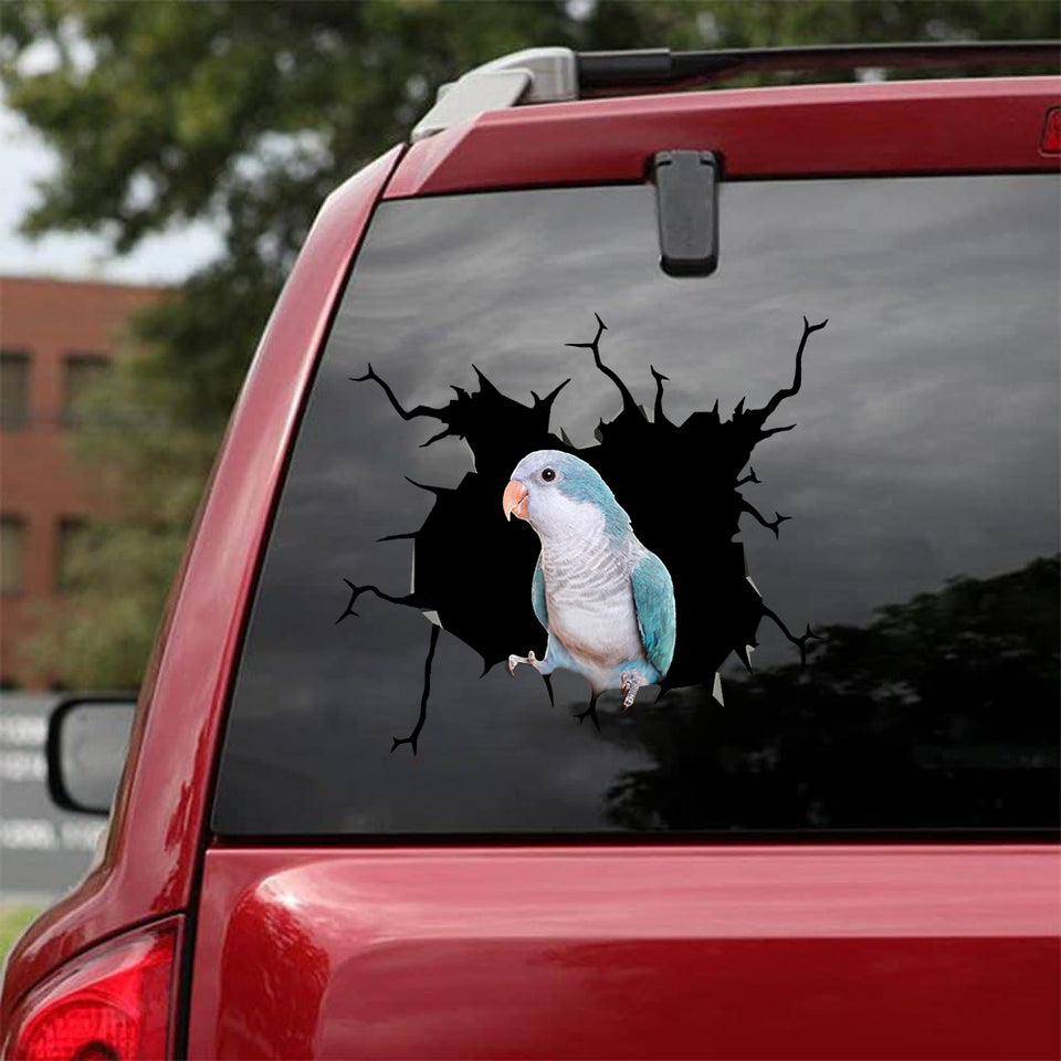 Parrot Crack Decals For Windows Lovable Logo Stickers Father's Day Gifts - Wildlife & Nature die-cut waterproof vinyl sticker decal
