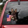 German Shepherd Crack Bumper Sticker Nice Car Sticker Unique Birthday Gifts For Him - custom sticker applied on car truck window preview