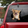 Chihuahua Crack Sticker Door Pretty Die Cut Stickers Valentine Gift For Boyfriend - Dog Lovers die-cut waterproof vinyl sticker decal