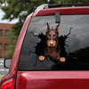 Doberman Crack Stickers Custom Pretty Anime Car Sticker Gifts For Parents - Dog Lovers die-cut waterproof vinyl sticker decal