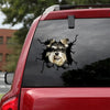 [th0578-snf-tpa]-schnauzer-crack-car-sticker-dogs-lover